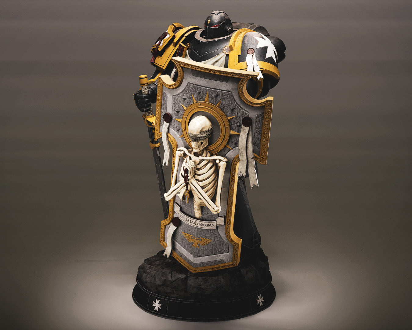 The Templar Statue 3D-Printed Kit