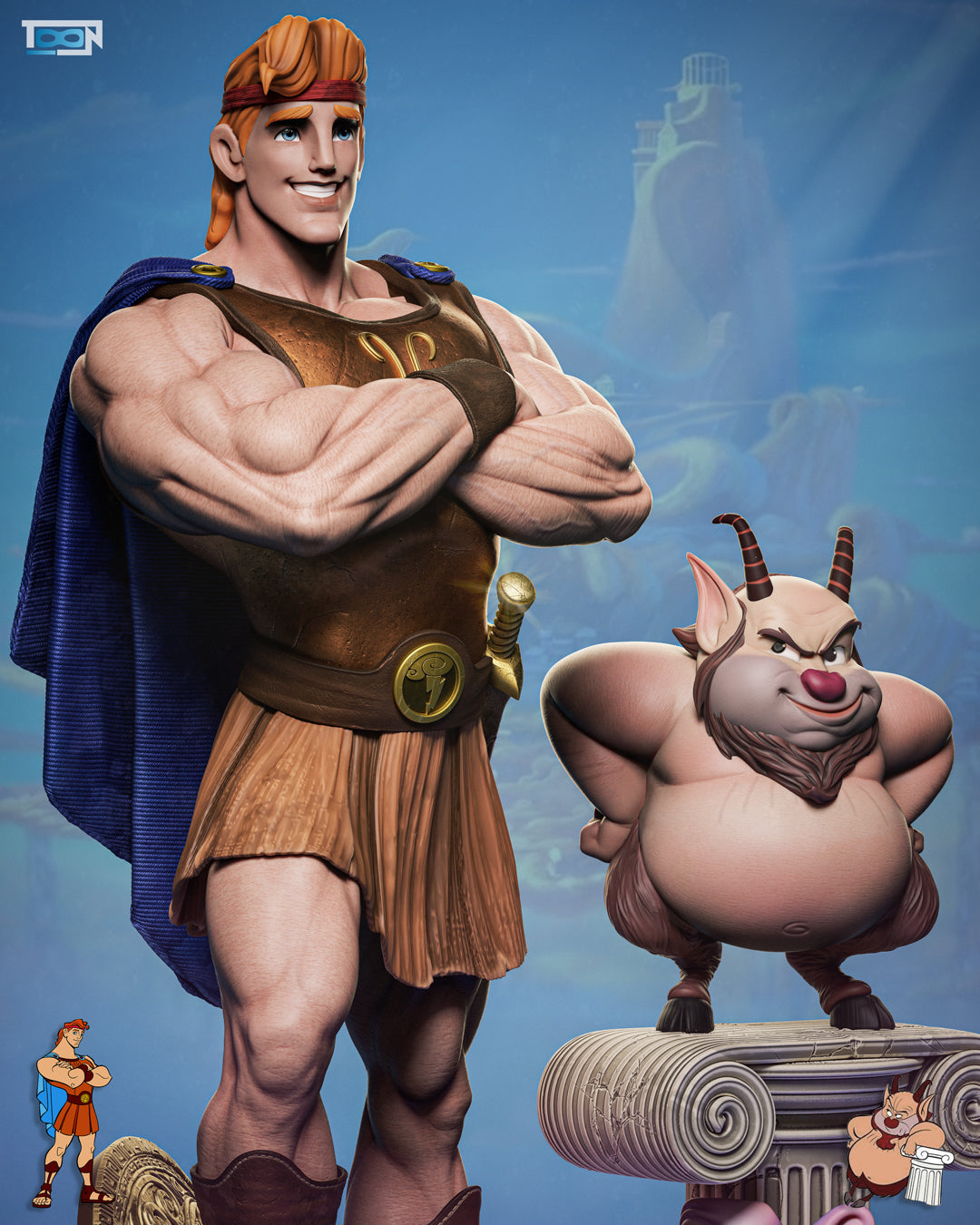 Hercules & Phil Statue