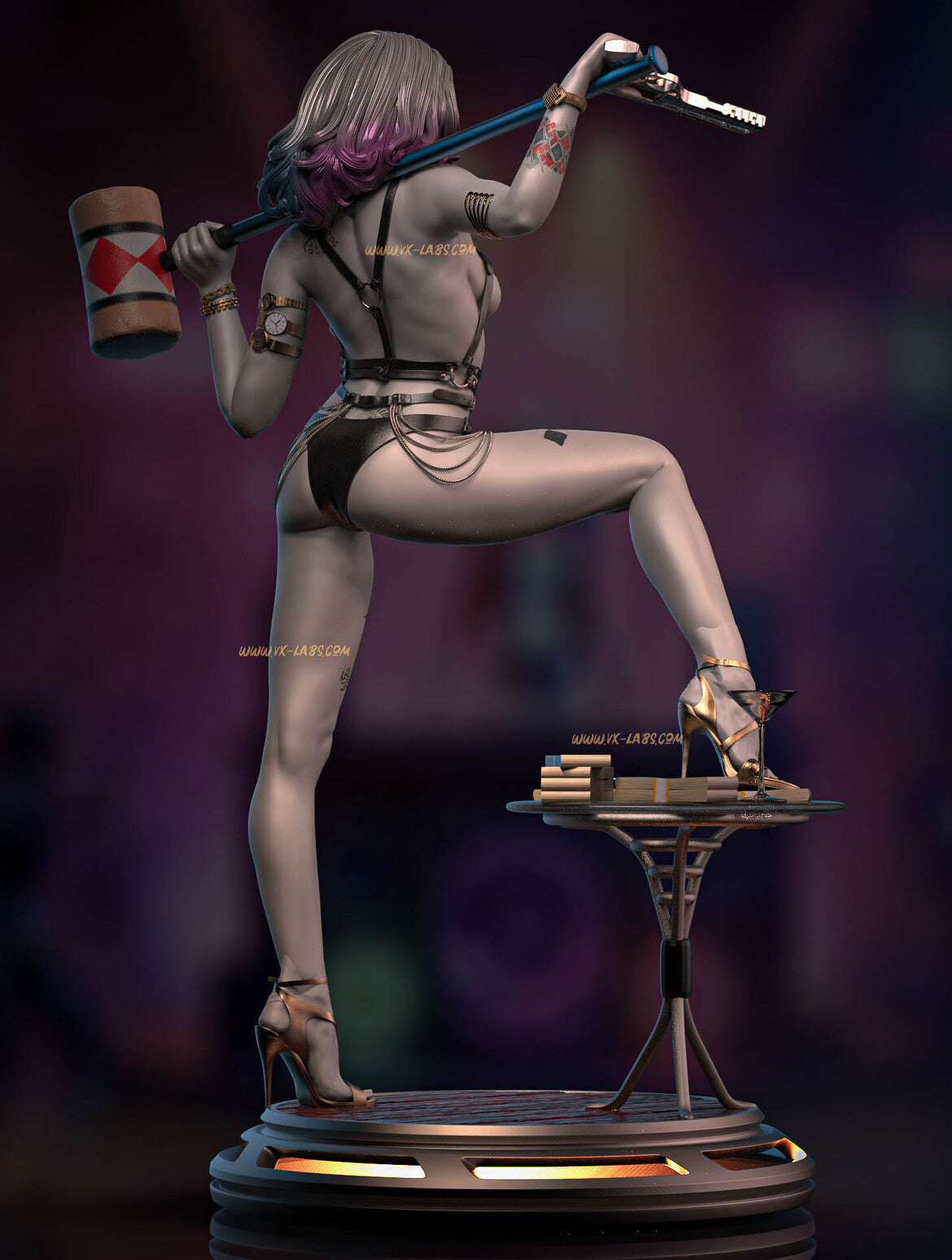 Gotham's Tease Harley Quinn Statue