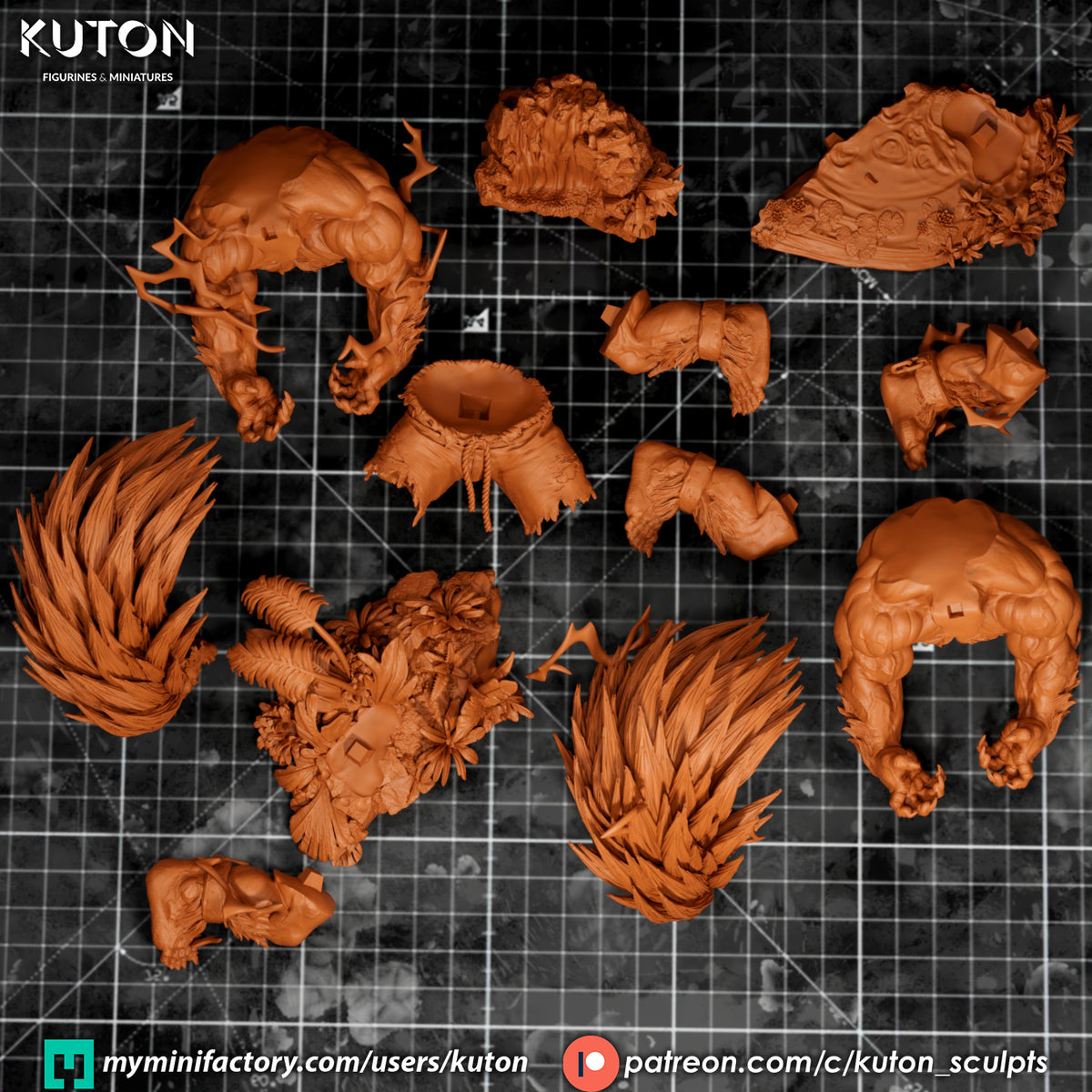 Blanka Statue 3D-Printed Kit