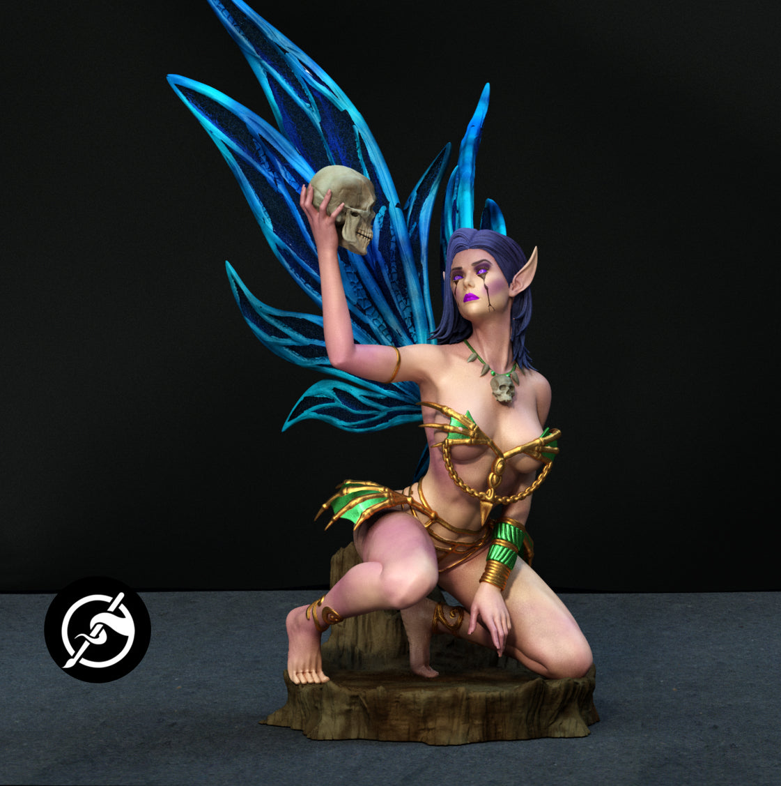 Dark Fairy Statue