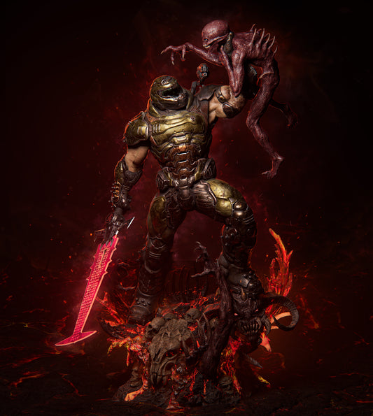 Doom Slayer Statue