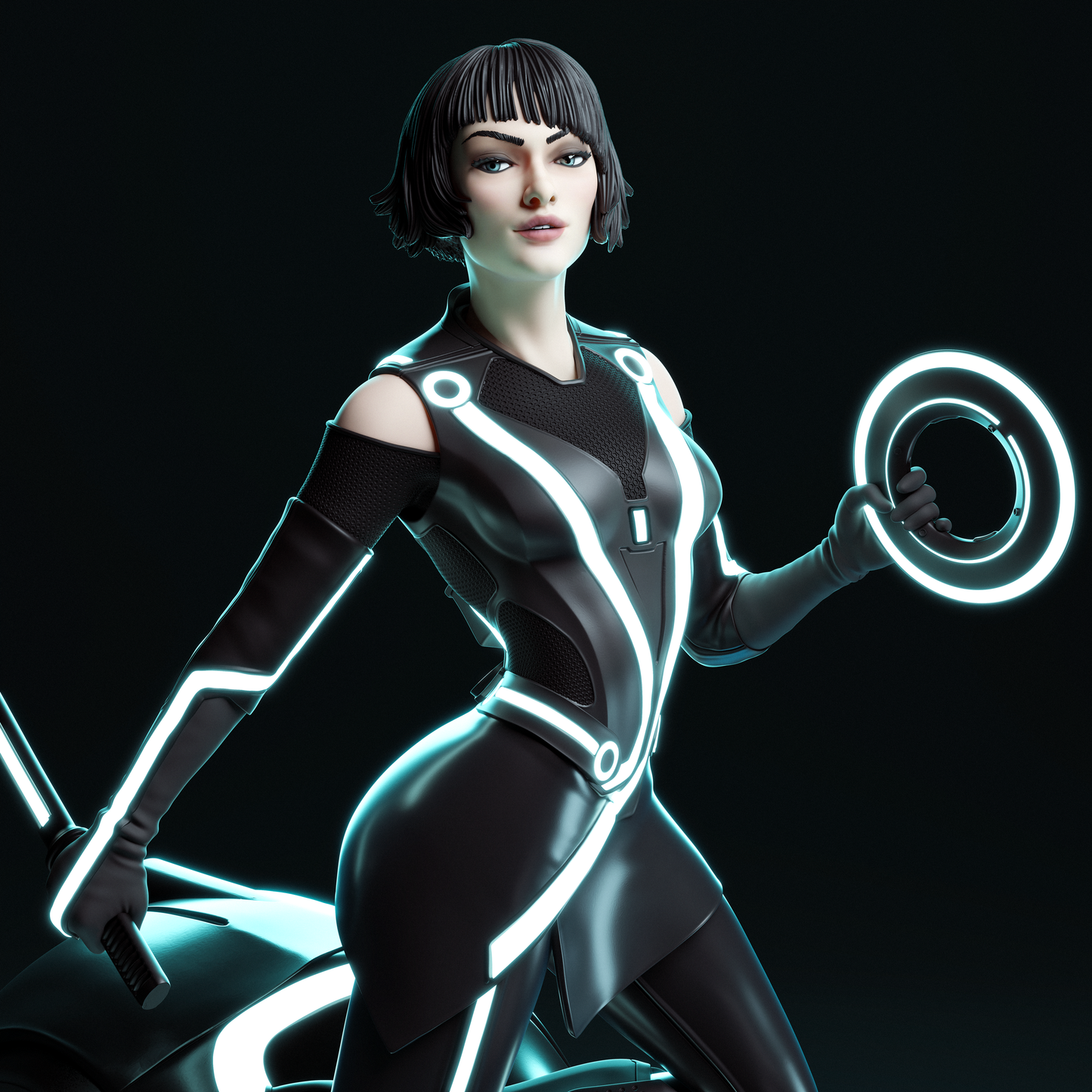 Quorra Statue