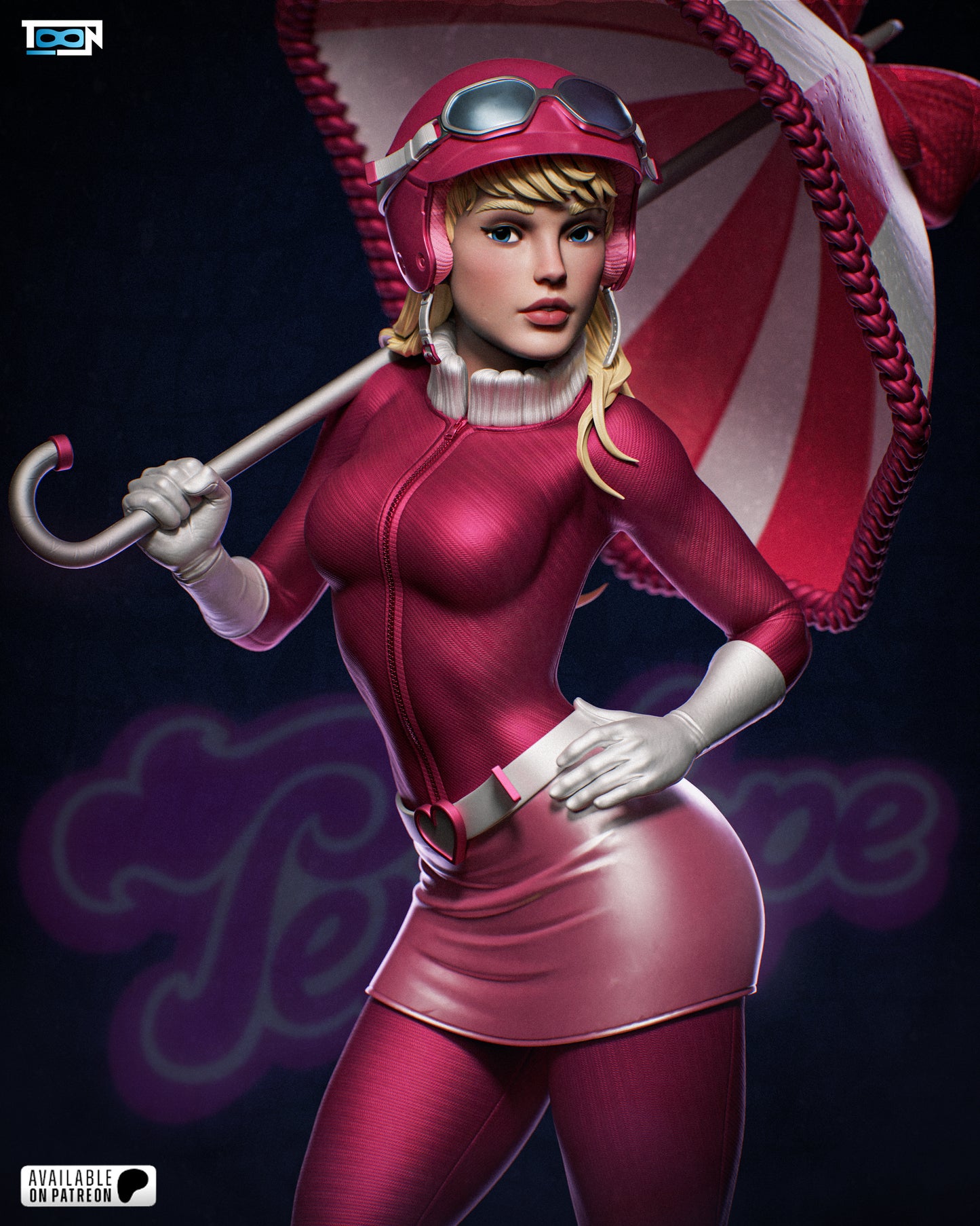 Penelope Pitstop Statue