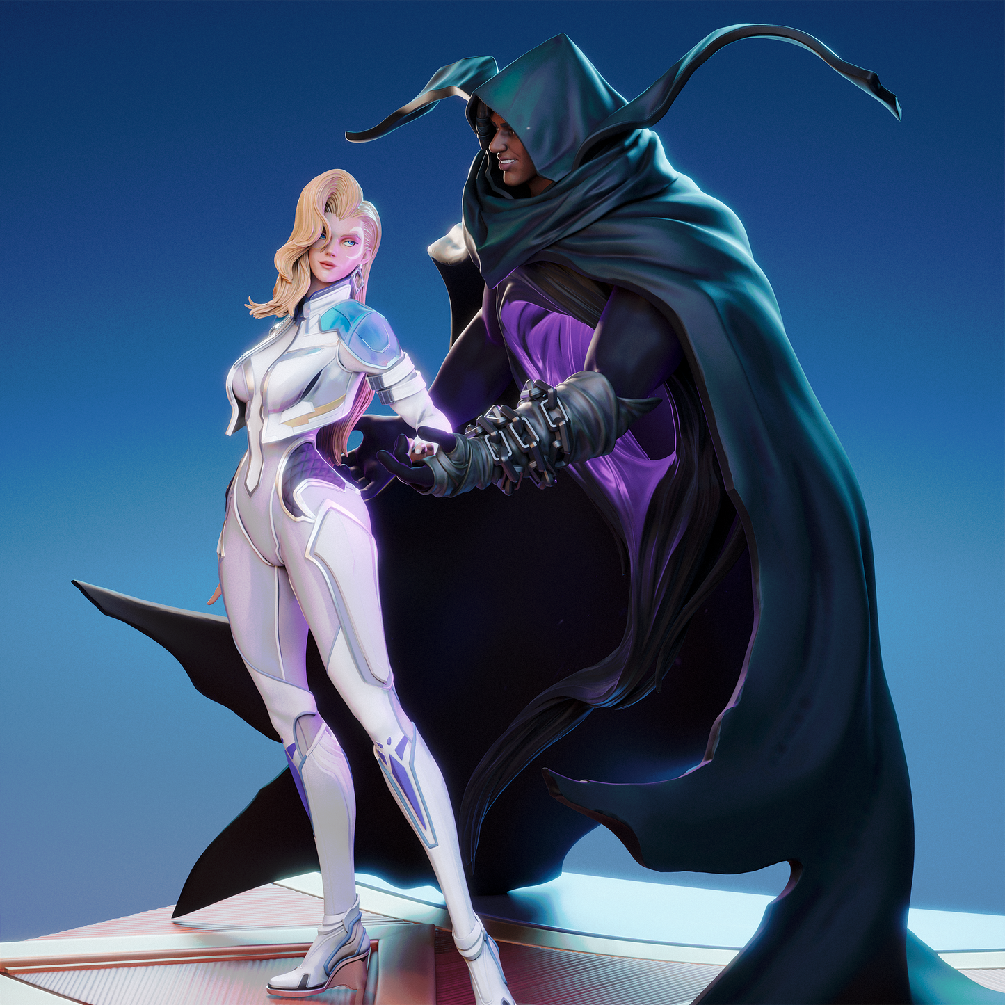 Cloak And Dagger Statue