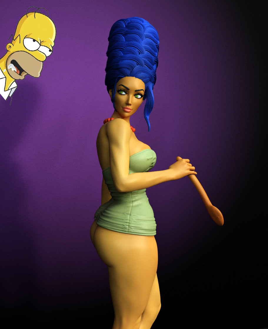 Marge Simpson Statue 3D-Printed Kit