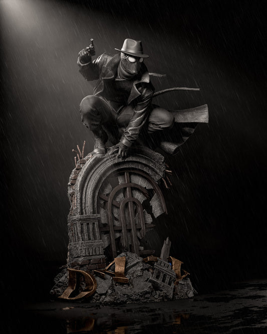 Spider Noir Statue 3D-Printed Kit