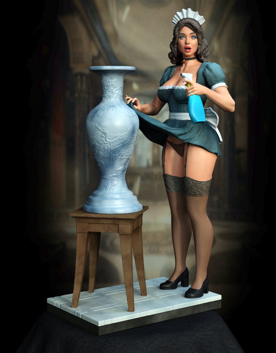 Maid Statue 3D-Printed Kit