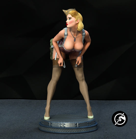 WW2 Pin-up Statue 3D-Printed Kit