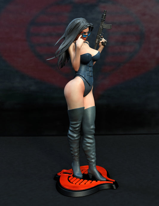 Baroness (G.I. Joe) Statue 3D-Printed Kit