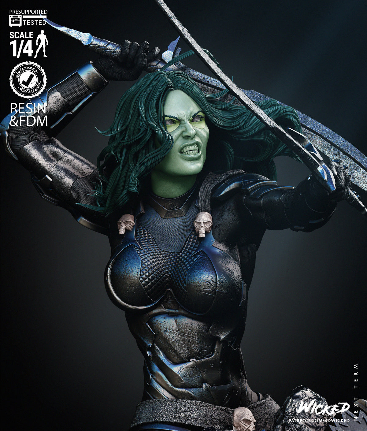 Gamora Comics Version Bust