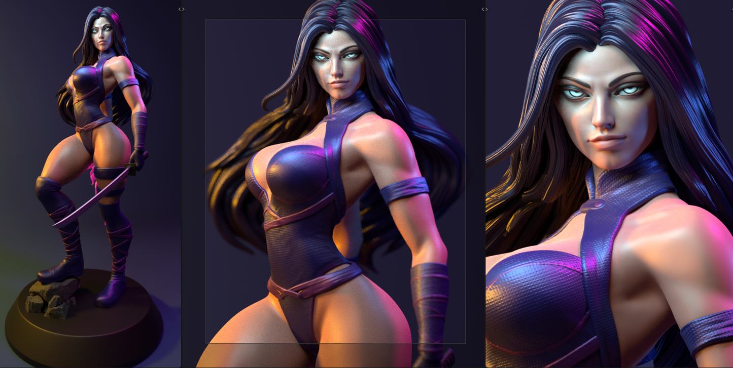 Psylocke Statue