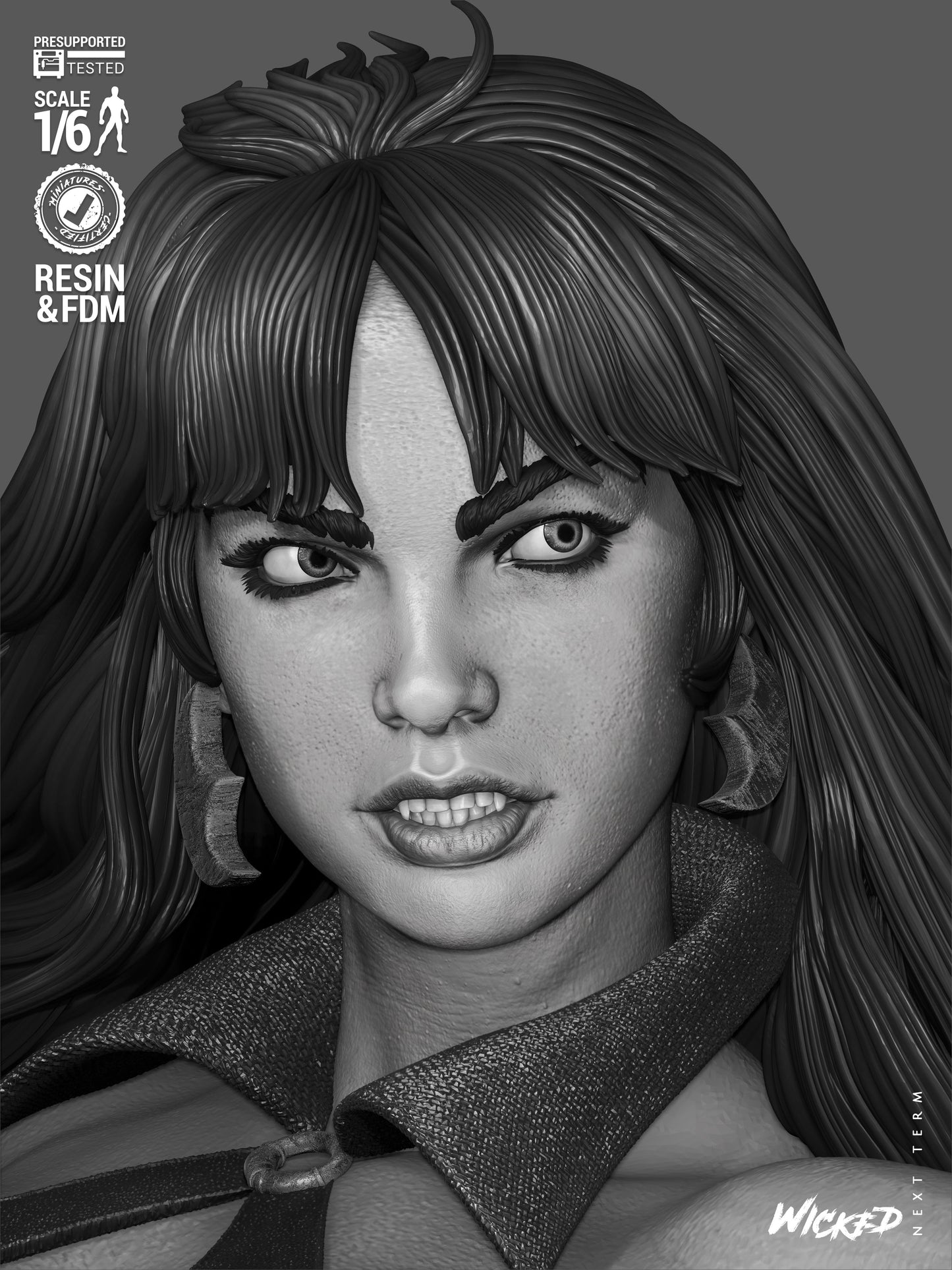 Vampirella Statue 3D-Printed Kit