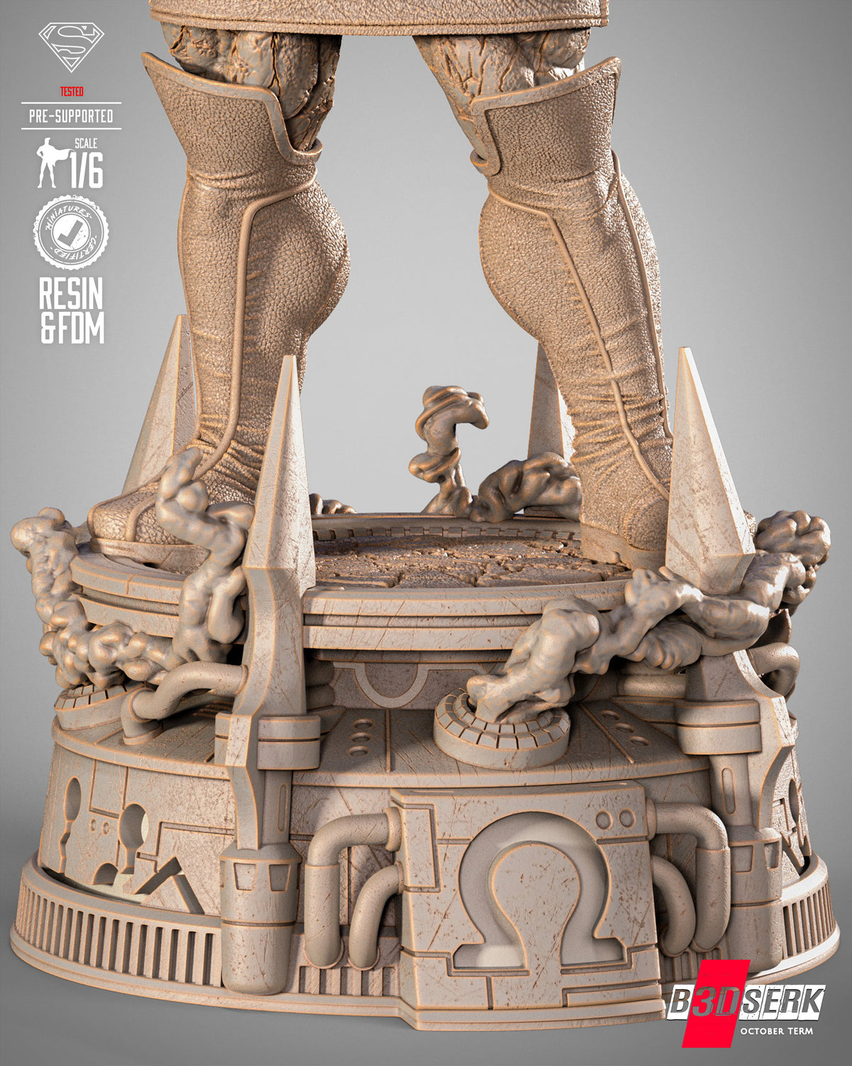 Darkseid Statue 3D-Printed Kit