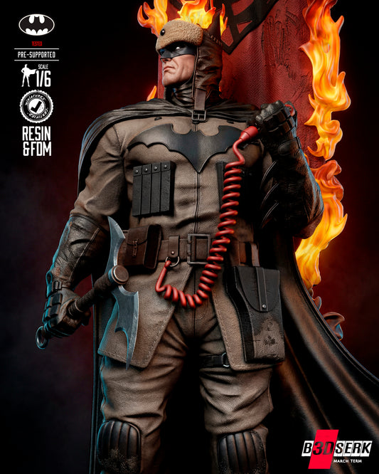 Batman Red Son Statue 3D-Printed Kit