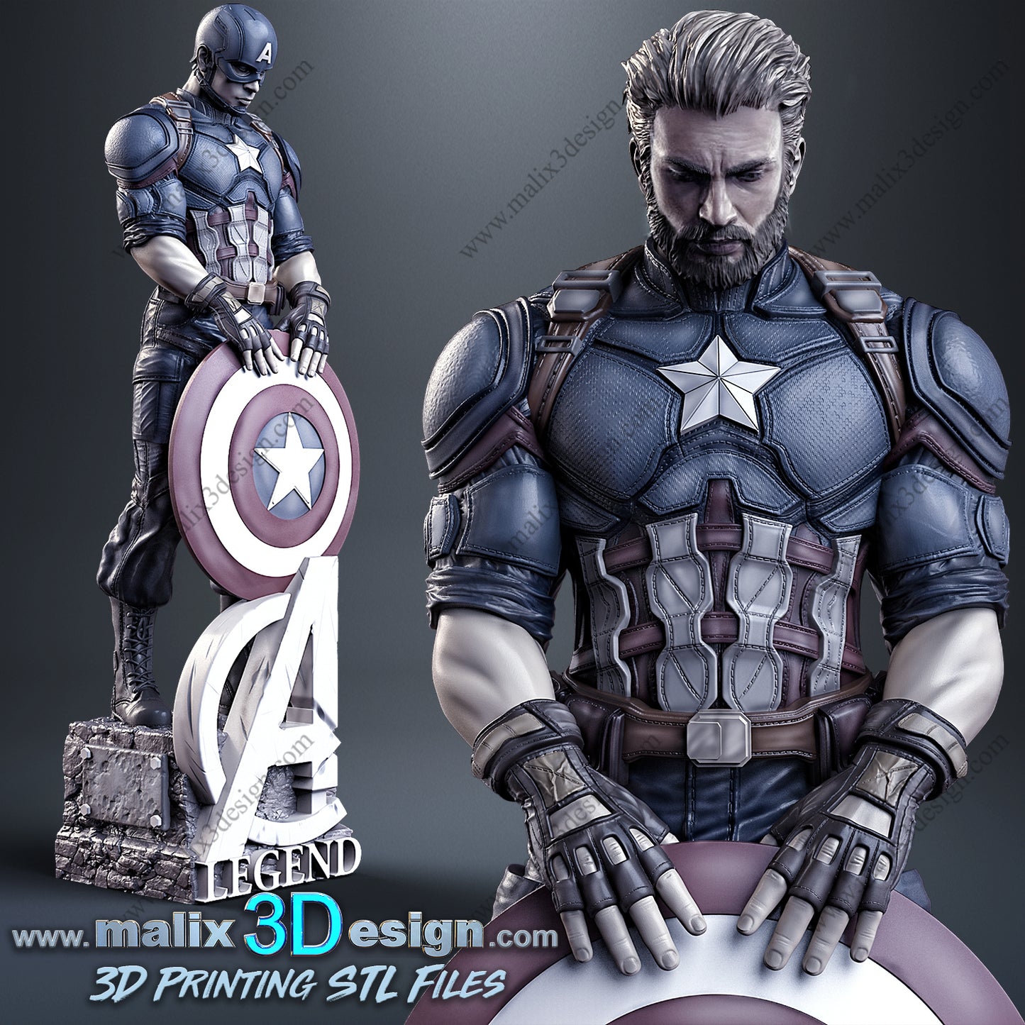 Captain America Statue