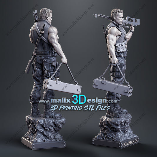 John Matrix (Commando) Statue