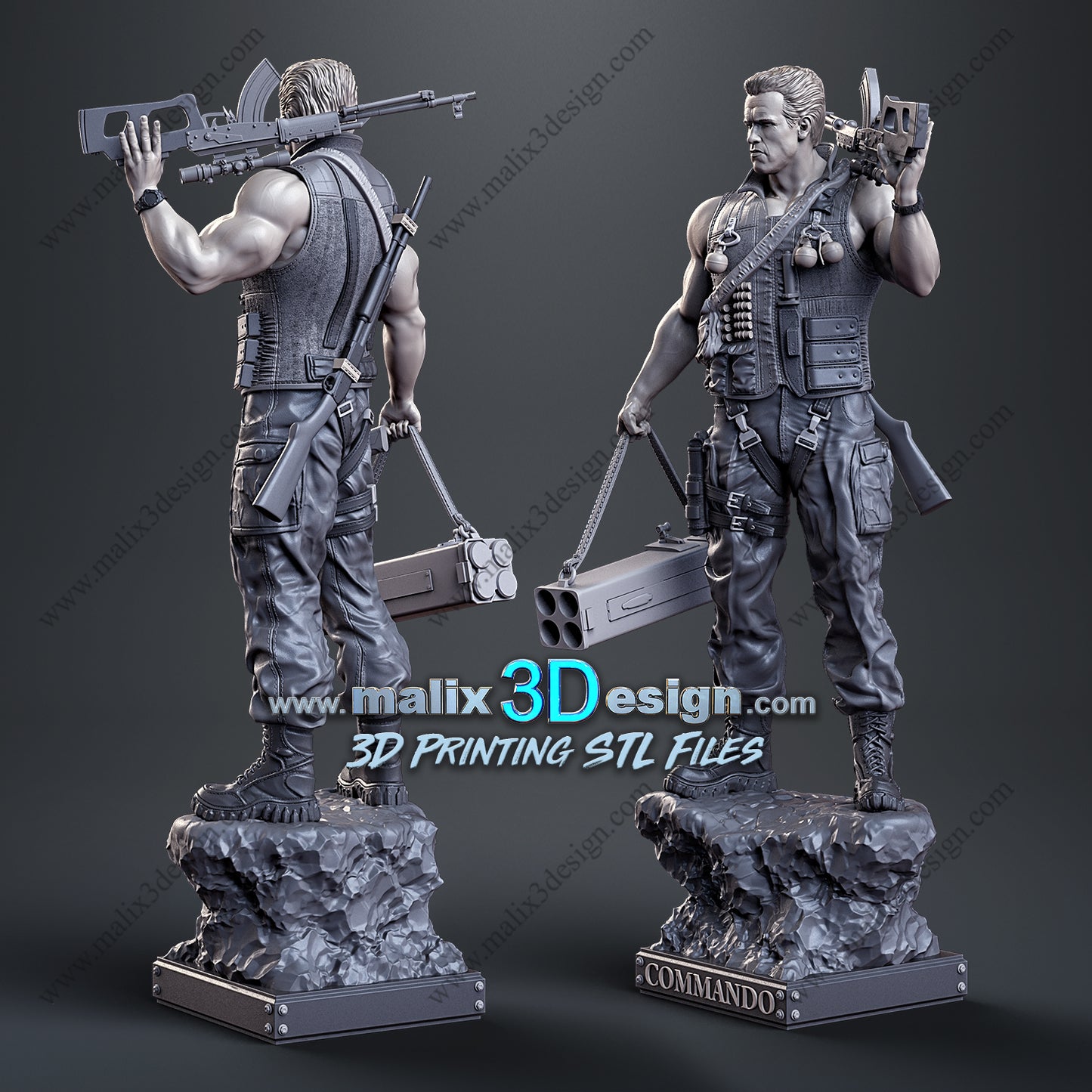 John Matrix (Commando) Statue