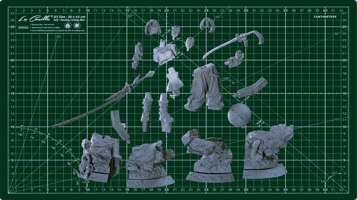 2B Statue 3D-Printed Kit