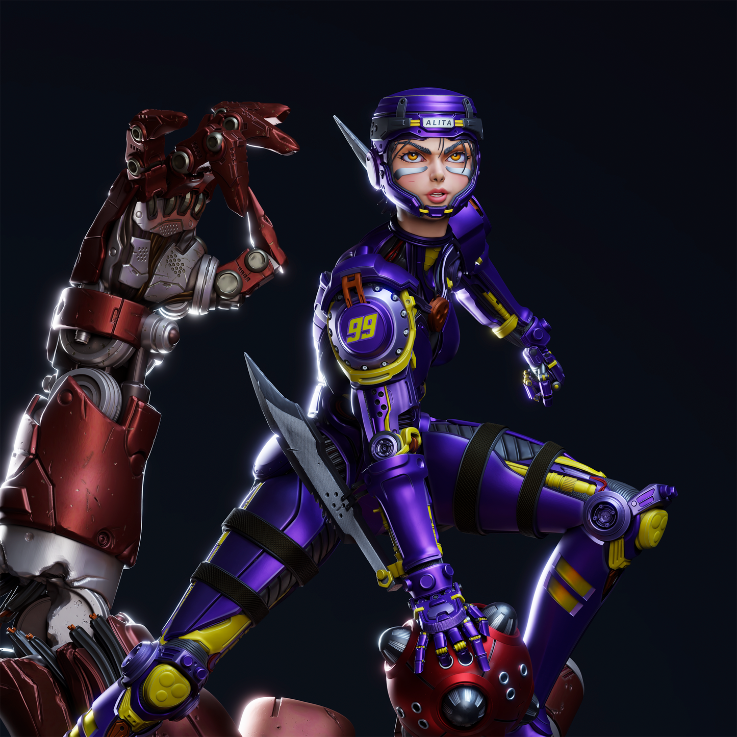 Alita Statue