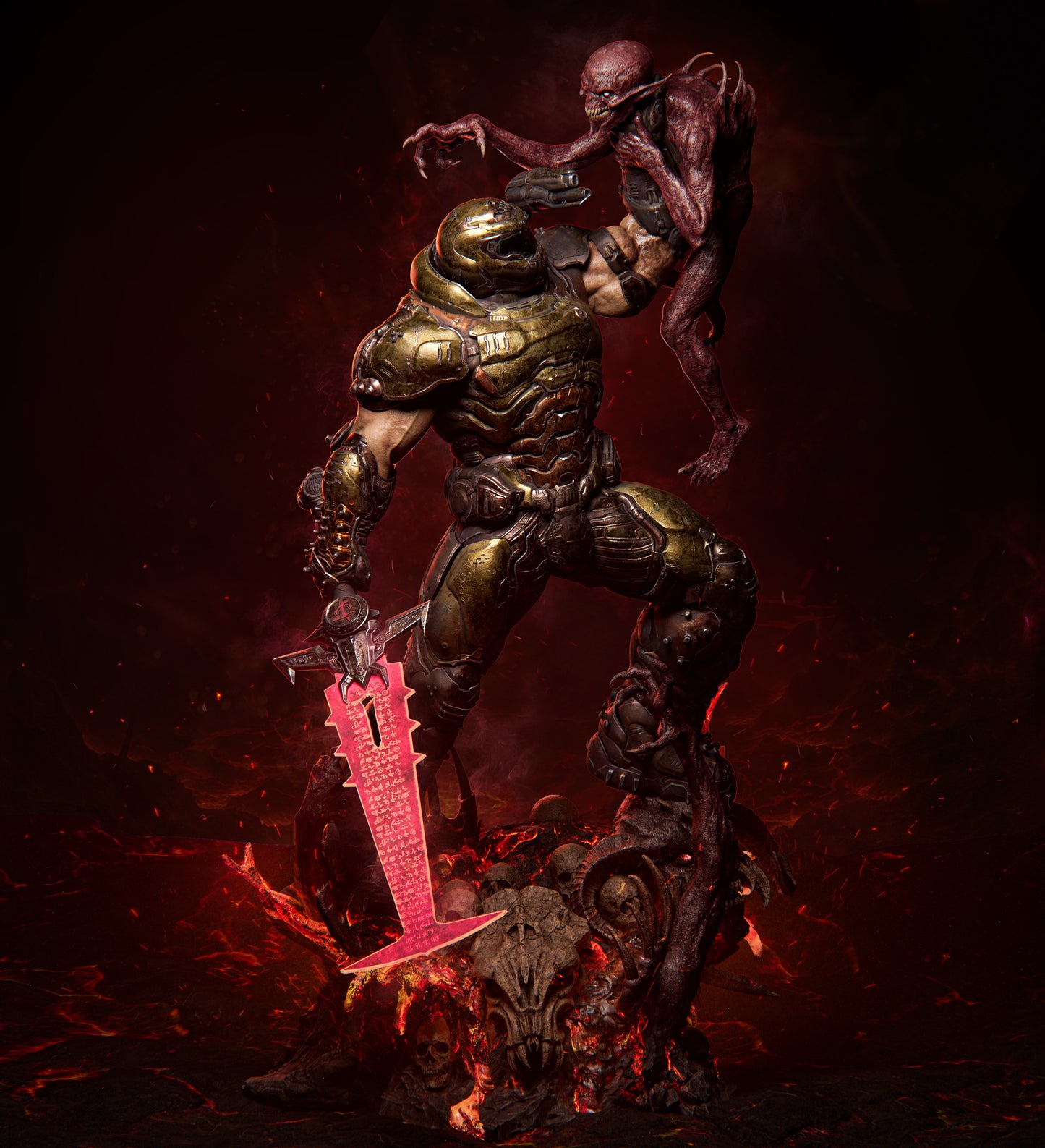 Doom Slayer Statue