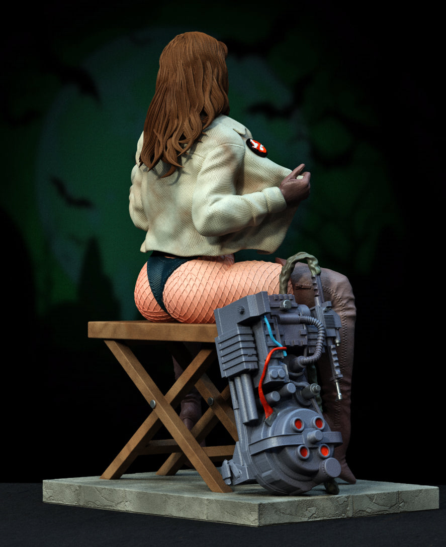 Ghostbuster Girl Statue