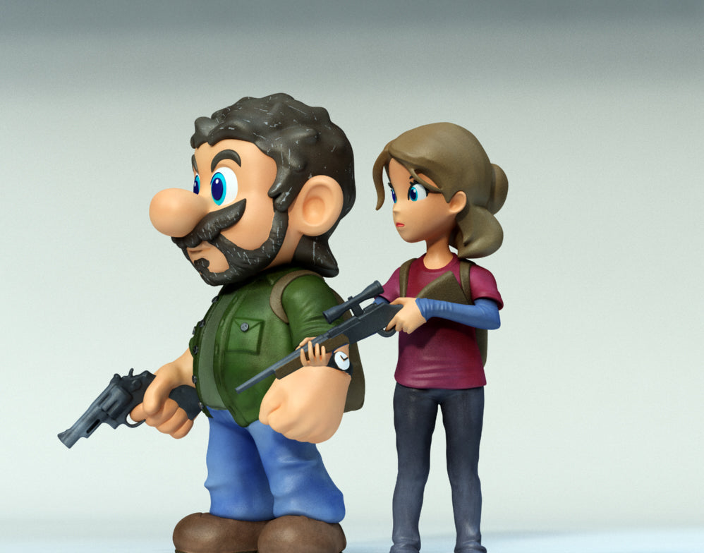 Joel And Ellie Statue