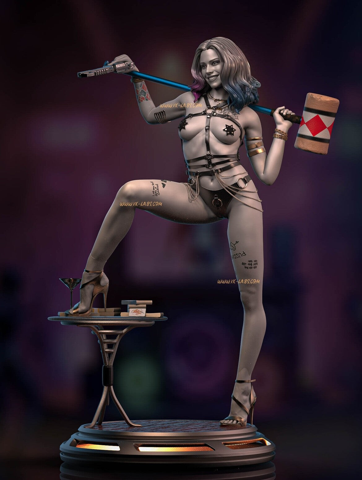 Gotham's Tease Harley Quinn Statue