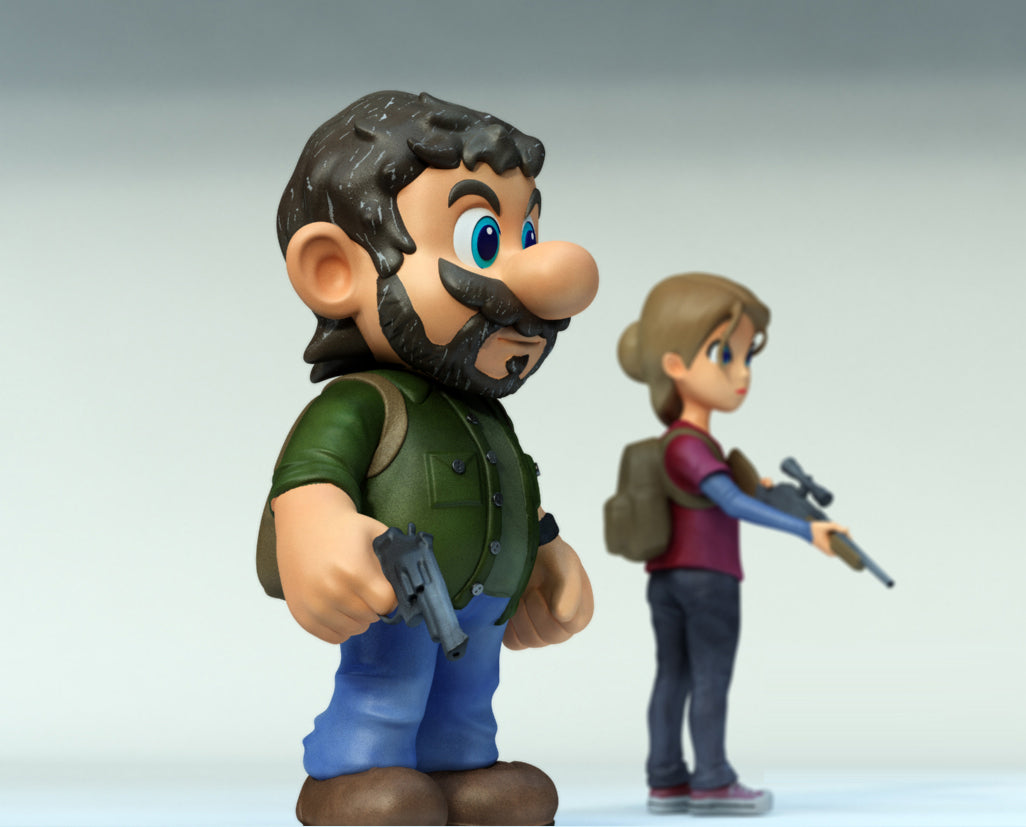 Joel And Ellie Statue