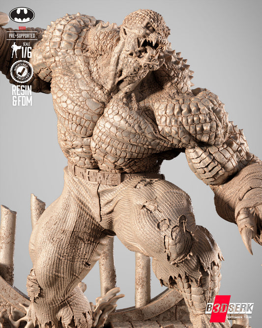 Killer Croc Statue 3D-Printed Kit