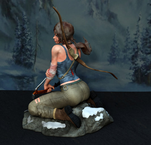 Lara Croft Statue 3D-Printed Kit