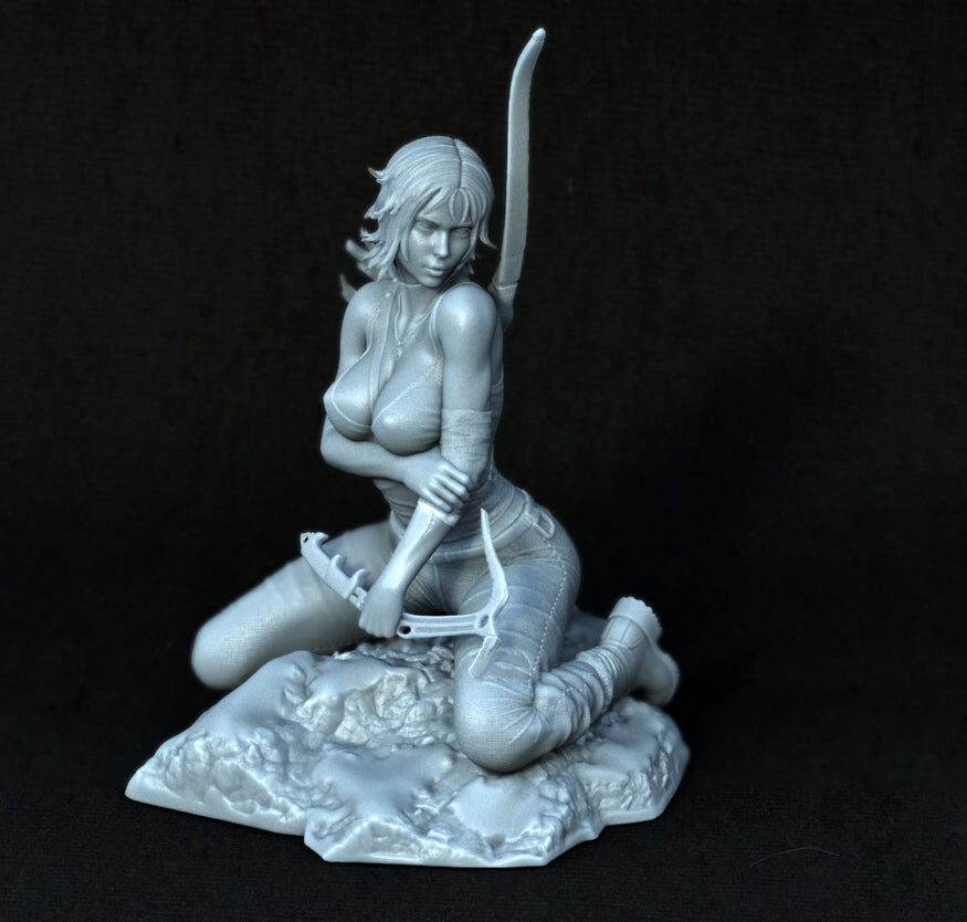 Lara Croft Statue 3D-Printed Kit