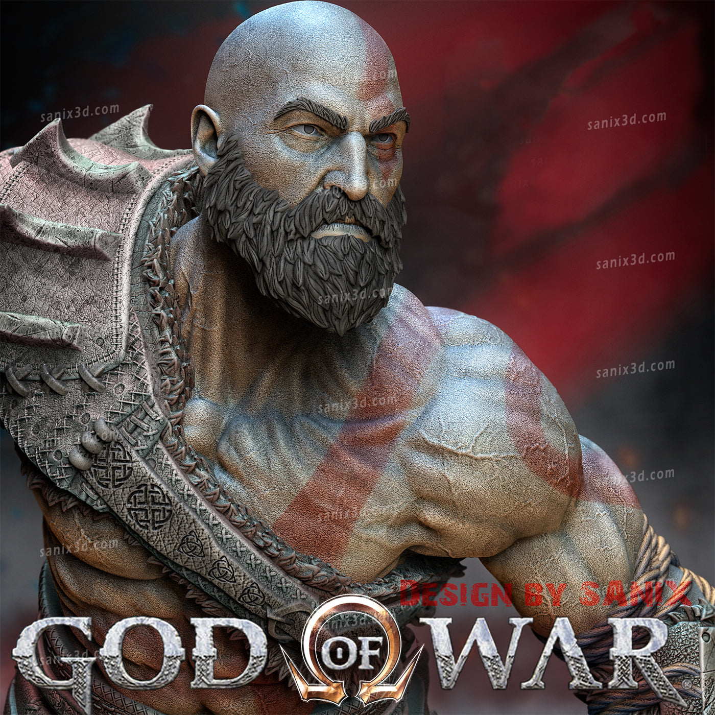Kratos Statue KAPIKOPRINTED