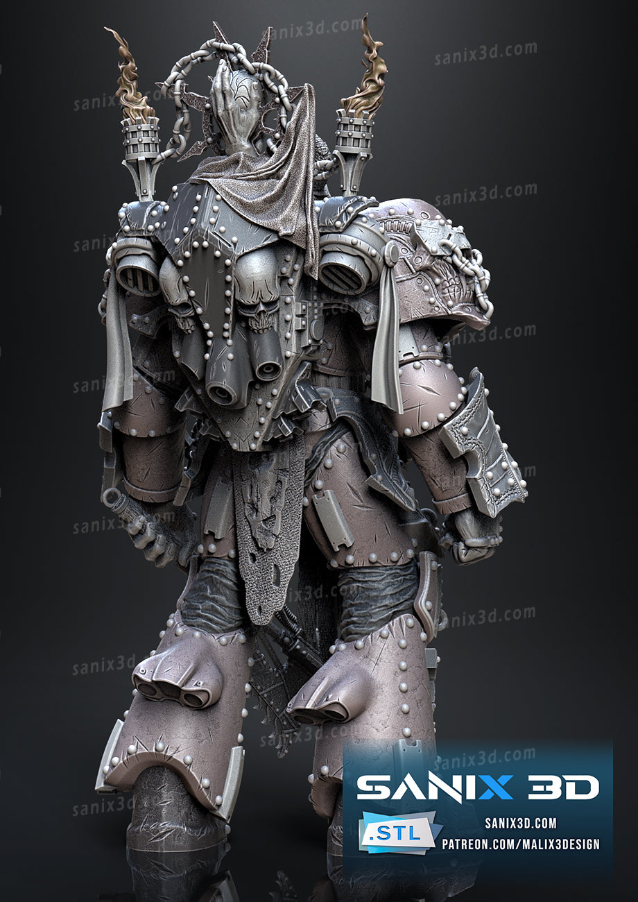 Warmachine Chaos Colonel Statue