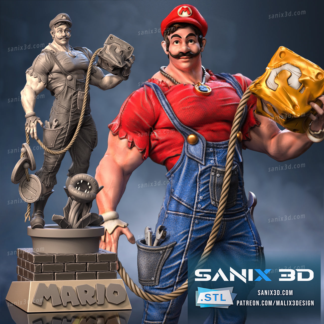 Mario Statue