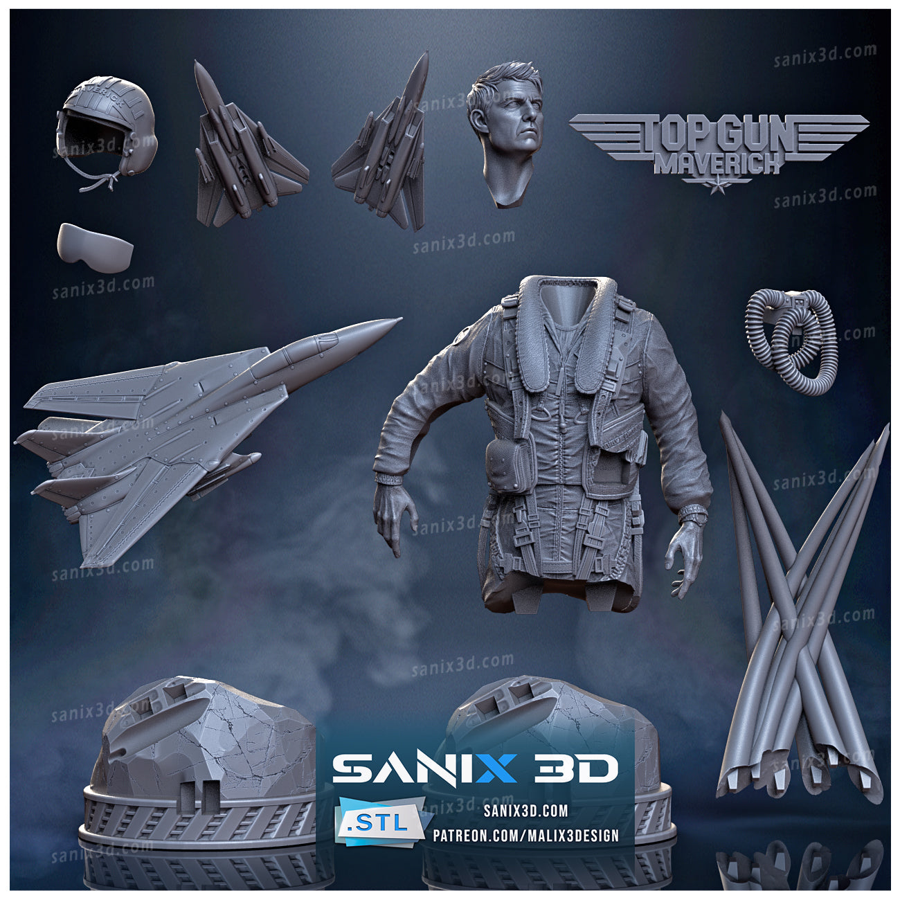 Top Gun Maverick Bust