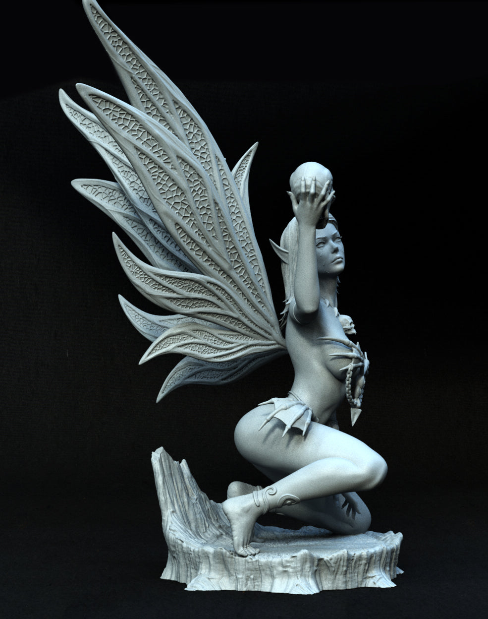 Dark Fairy Statue 3D-Printed Kit