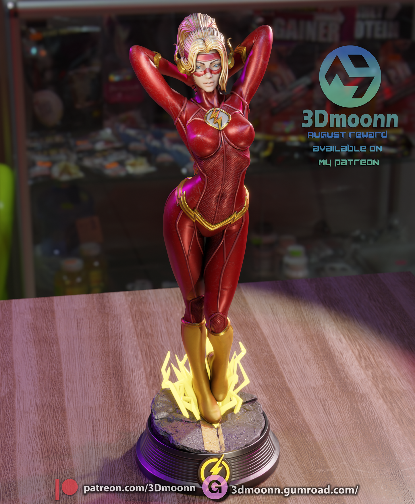 Lady Flash Statue