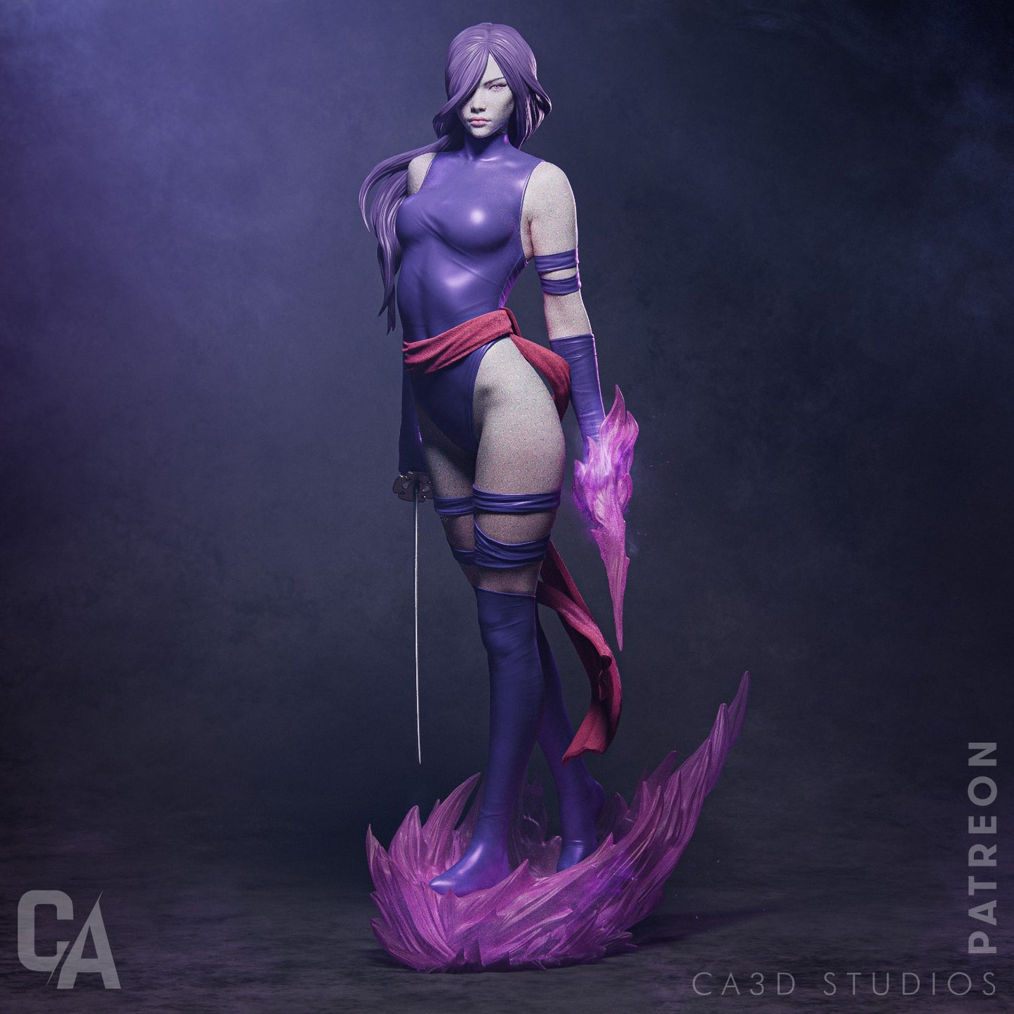Psylocke Statue