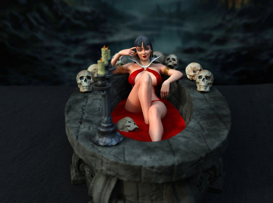 Vampirella Statue 3D-Printed Kit