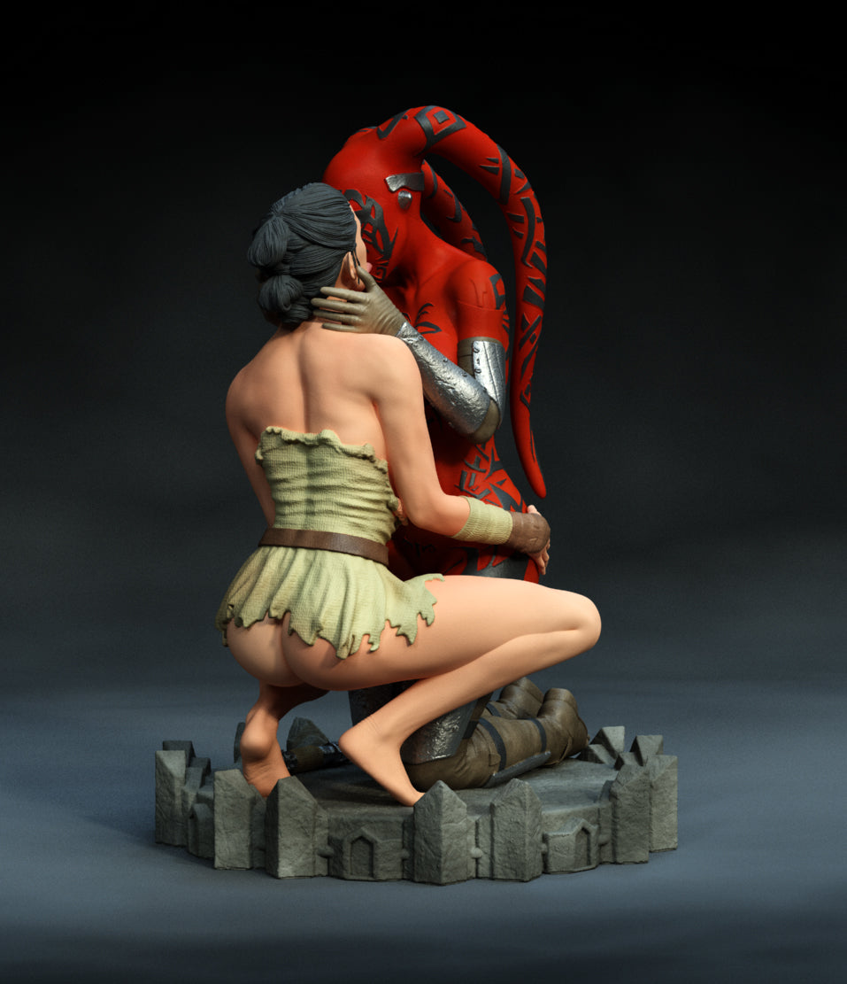 Darth Talon & Rey Statue 3D-Printed Kit