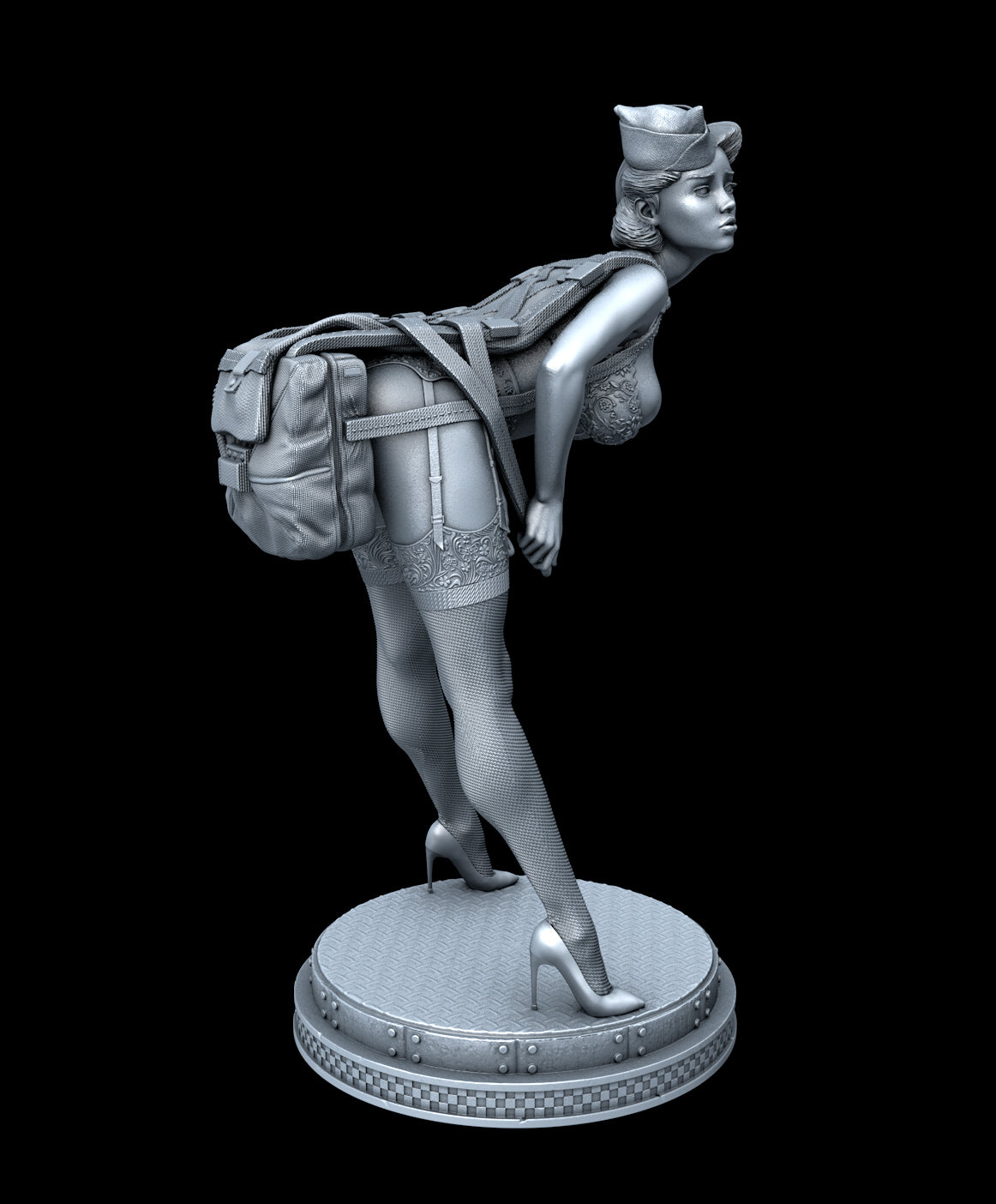 WW2 Pin-up Statue