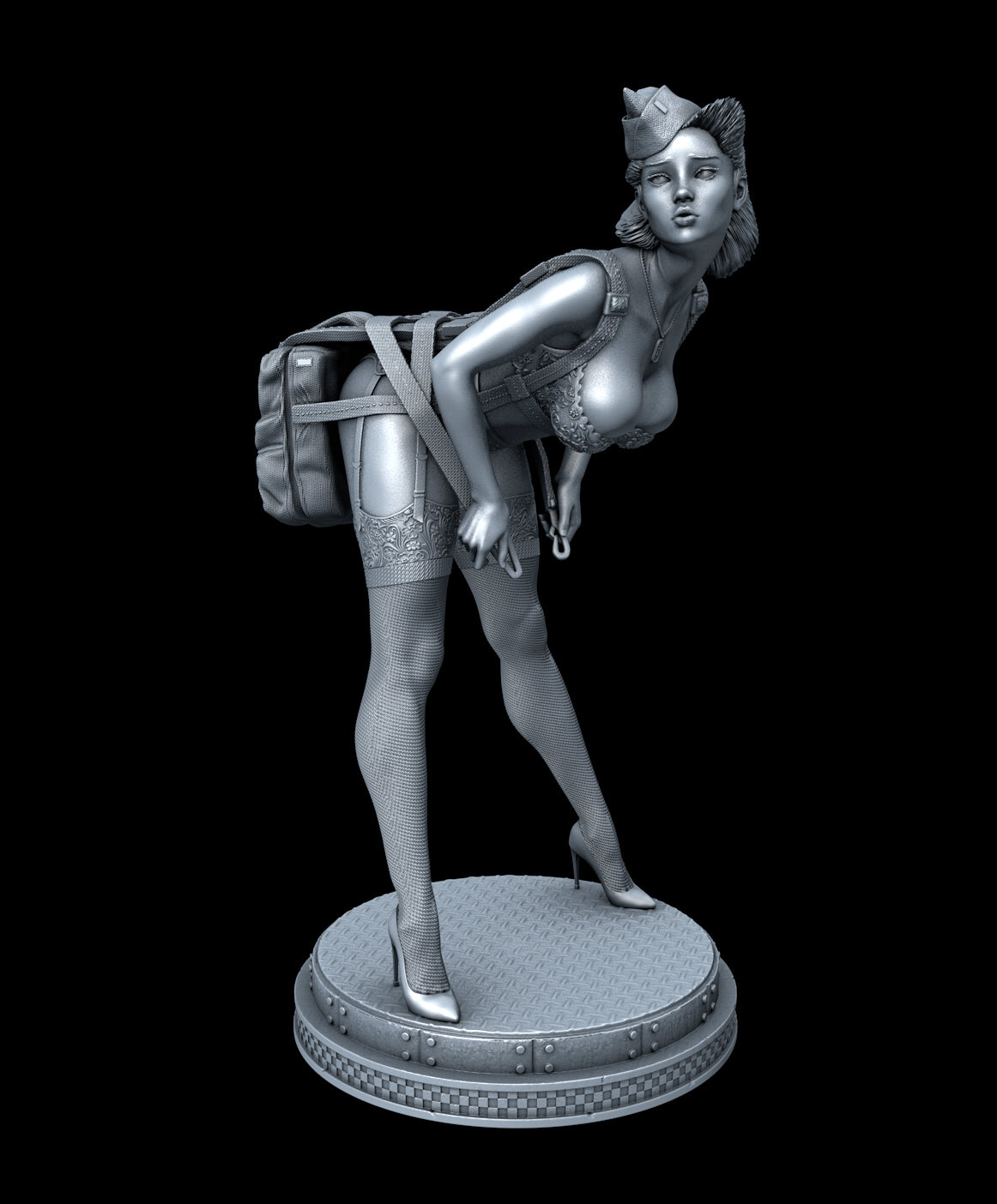 WW2 Pin-up Statue