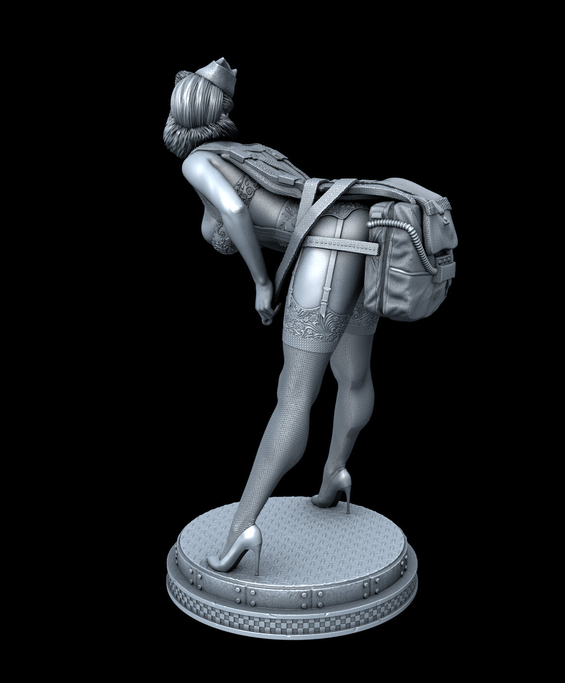 WW2 Pin-up Statue