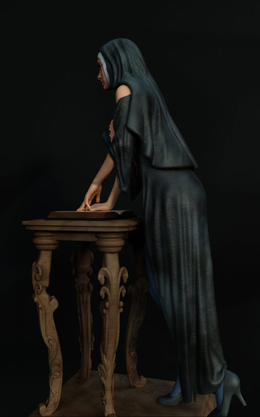 Sexy Nun Statue 3D-Printed Kit