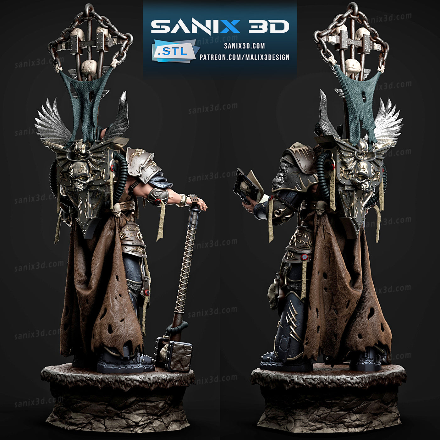 Warmachine Inquisitor Statue
