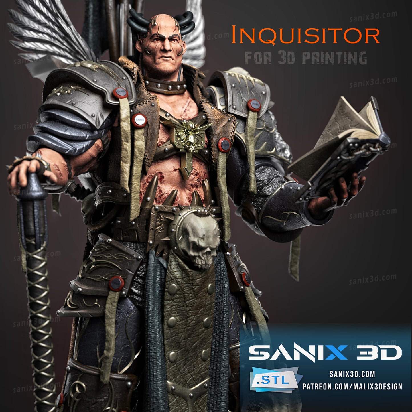 Warmachine Inquisitor Statue