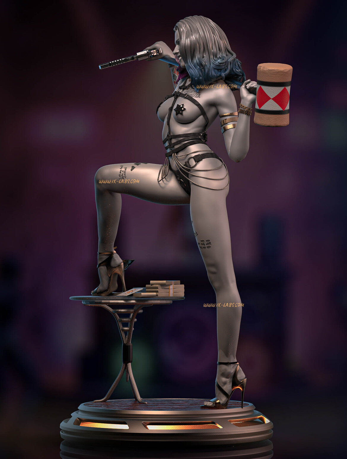 Gotham's Tease Harley Quinn Statue