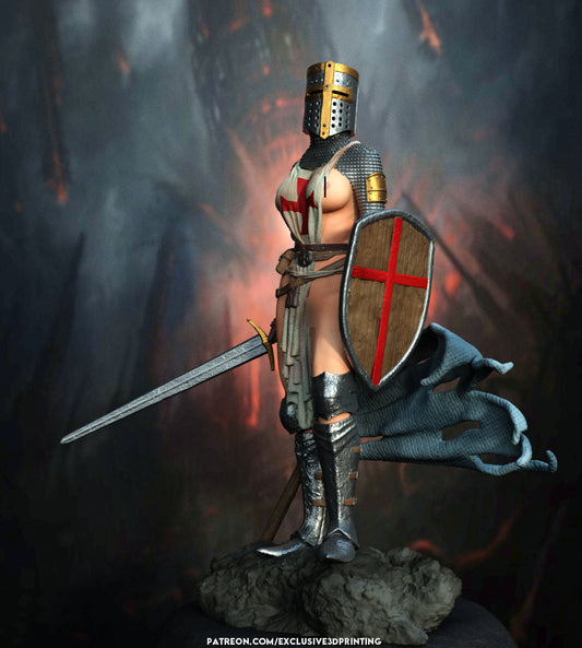 Templar Woman Statue 3D-Printed Kit
