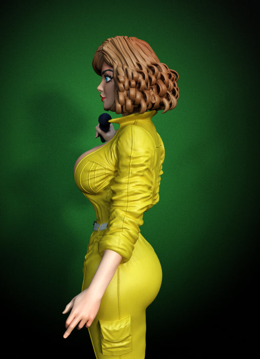 April O'Neil Statue 3D-Printed Kit